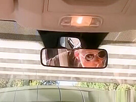 Two girls licking pussies in the car