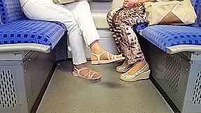 Two granny s nylon feet