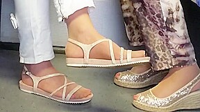 Two granny s nylon feet