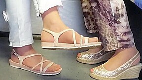 Two granny s nylon feet