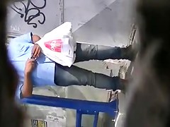Two milf pussy at the bus station
