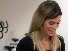 Two stunning ladies expose their tight clothes live on TV