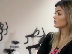 Two stunning ladies expose their tight clothes live on TV