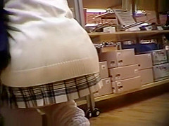 Uniform Pretty teens 18+ Panty Upskirt