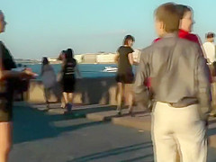 Upskirts of their prom night interlude