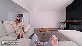 VRB Gay Bareback super date with hairy bear Alpha Wolfe VR Porn