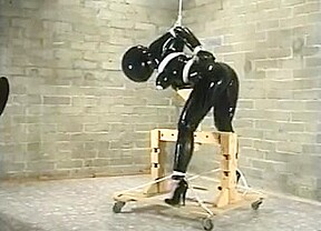 Vintage rubber latex bondage