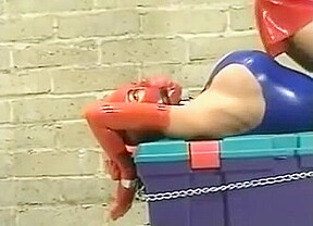 Vintage rubber latex bondage