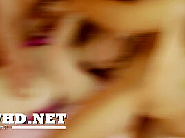Voluptuous vixen experiences a wild encounter in a rough threesome adult film