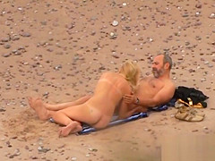 Voyeuring beach sex of my