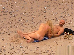 Voyeuring beach sex of my