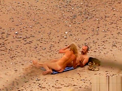 Voyeuring beach sex of my