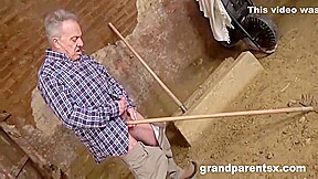 Weird And Fat In The Barn With Dirty Grandpa 10 Min