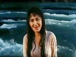 Wet Hot Indian Actress getting wet in sexy clothes in river
