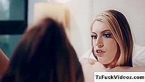 White Tranny Gets Her Anus Fucked By Her Tranny Step mom