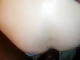 White sissy takes black cock bareback