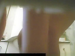 Woman caught by bathroom