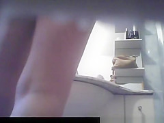 Woman caught by bathroom