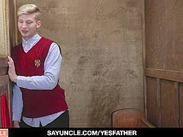 YesFather - Boy Sucks Big Priest Cock In Church Gloryhole
