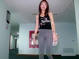 Yoga pants blowjob