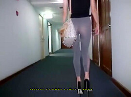 Yoga pants blowjob