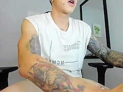 Young Latin Snake Stroked