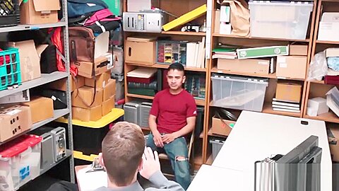 Young Latino devastated by security officers bare fat dick