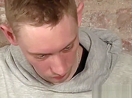 Young dominant male torments helpless sub twink