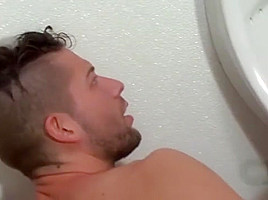 Young jock has emergetic sex with a hairy muscle bear