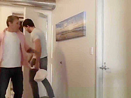 Young man got his ass hammered by a tall jock hard and deep