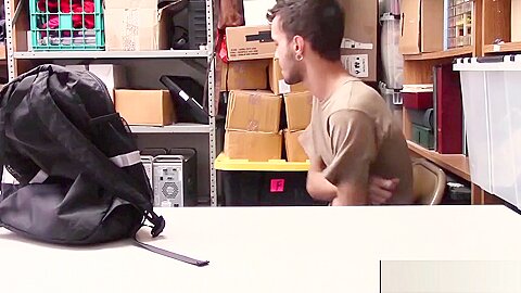Young perp anally banged by an officer with a big dick