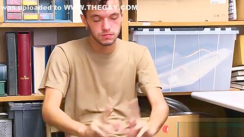 Young perp anally banged by an officer with a big dick