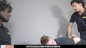 YoungPerps - Two Security Officers Search And Bang A Hunk Thief
