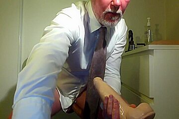 Your Horny Step daddy Cumming In Front Of Cam With Huge Dildo