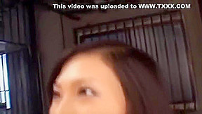 Yui Komine sucks and rubs dick