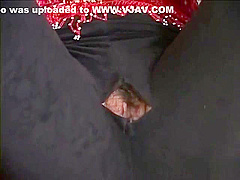 Yukino is fucked by guys through cut stockings