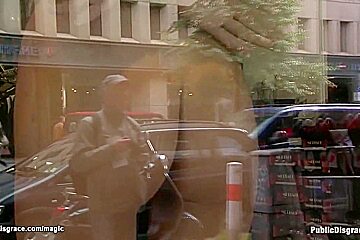 Zenza Raggi - Slave Posing Naked In Public Window