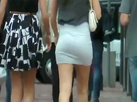 ass in miniskirt