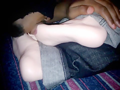 boy got his feet licked and tickled