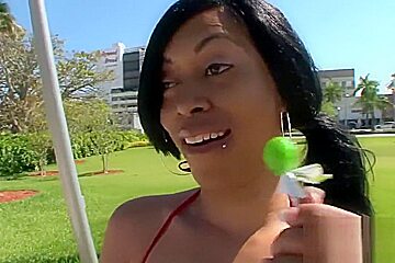 brazzers free full porn videos -Cute ebony babe has her pussy nailed