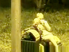 couple caught fucking in park