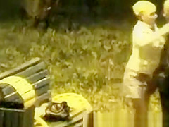 couple caught fucking in park