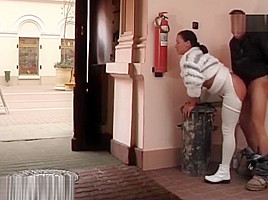 couple loves anal in public