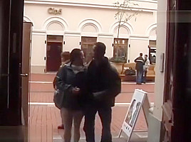 couple loves anal in public