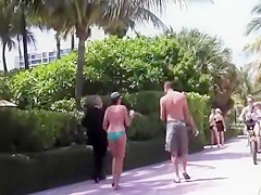 follows milfs to the beach