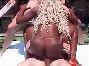 french ebony blonde hot outdoor