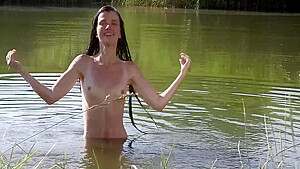 help dad porn comic -Hairy Pussy Coed ( Anas ) Likes Swimming Naked In The Lake! 10 Min