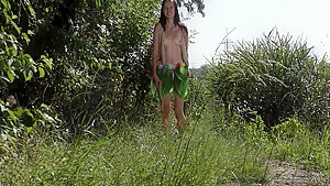 help dad porn comic -Hairy Pussy Coed ( Anas ) Likes Swimming Naked In The Lake! 10 Min