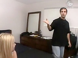 hot blonde girlfriend fucks stranger and boyfriend watch