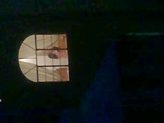 hot neighbor neighbour flashing in the window again